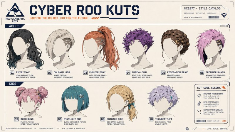 Cyber Roo Kuts: women's hairstyle catalog