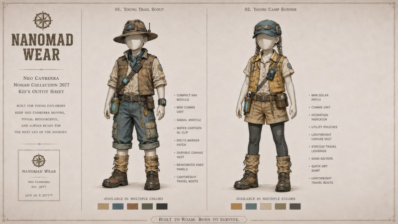 Nanomad Wear: kids' fashion