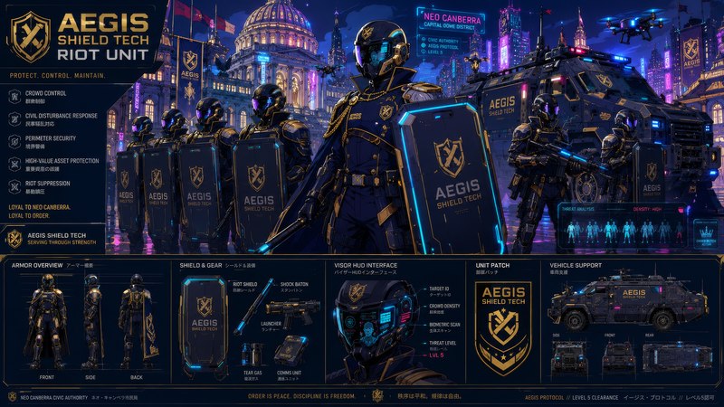 Aegis Shield Tech Riot Unit