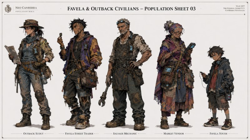 Favela & Outback Civilians: Population Sheet 03