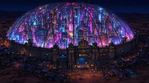 Dome Exterior: Night