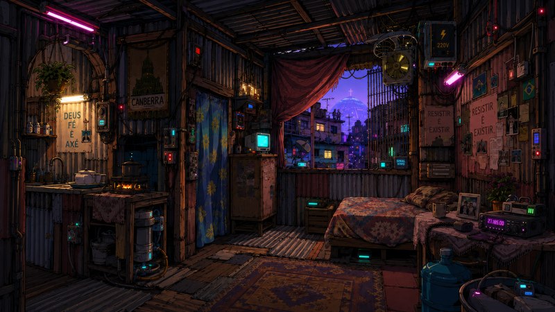 Favela home interior