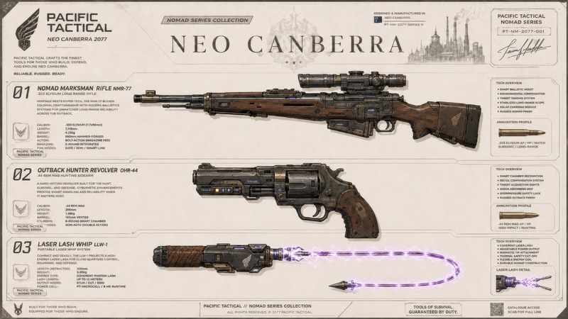 Pacific Tactical Nomad Series weapons